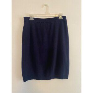Vintage Chaus Women’s Navy Blue Soft Knit Skirt Size M